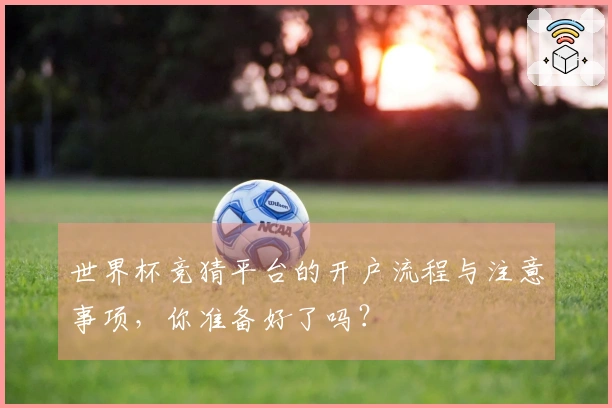 世界杯竞猜平台的开户流程与注意事项，你准备好了吗？