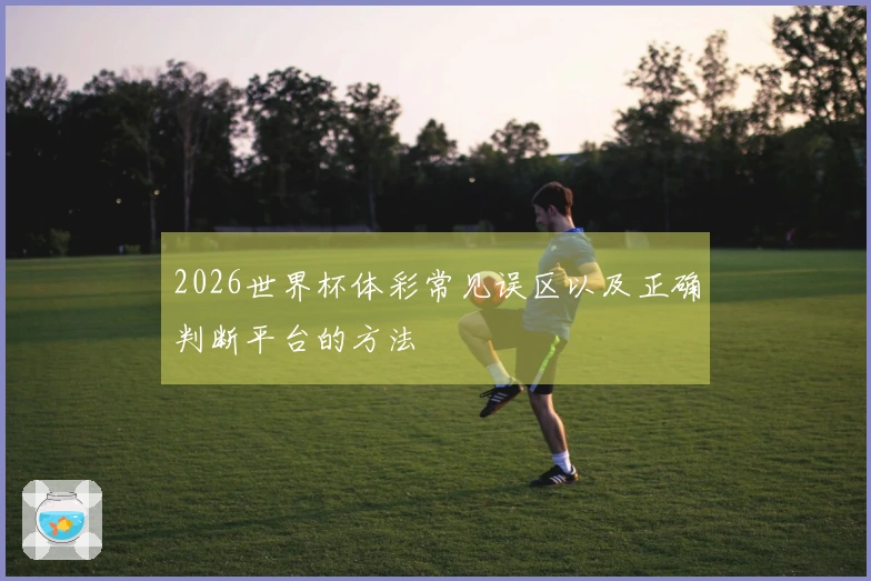 2026世界杯体彩常见误区以及正确判断平台的方法